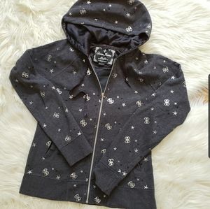 💫3/$30💫Guess Monogram Zip Hoodie
